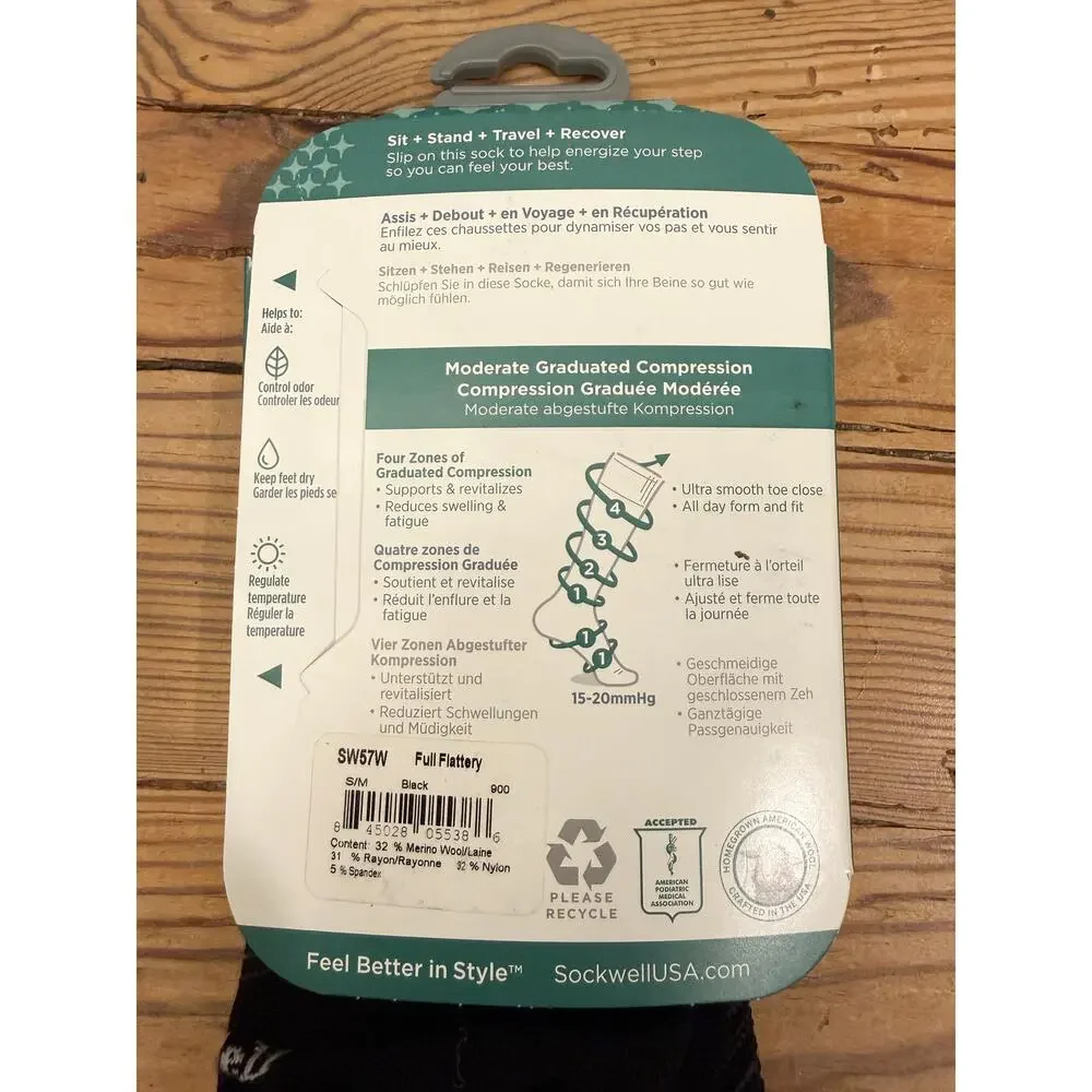 Women's Full Flattery | Moderate Graduated Compression Socks | Wide Calf Fit